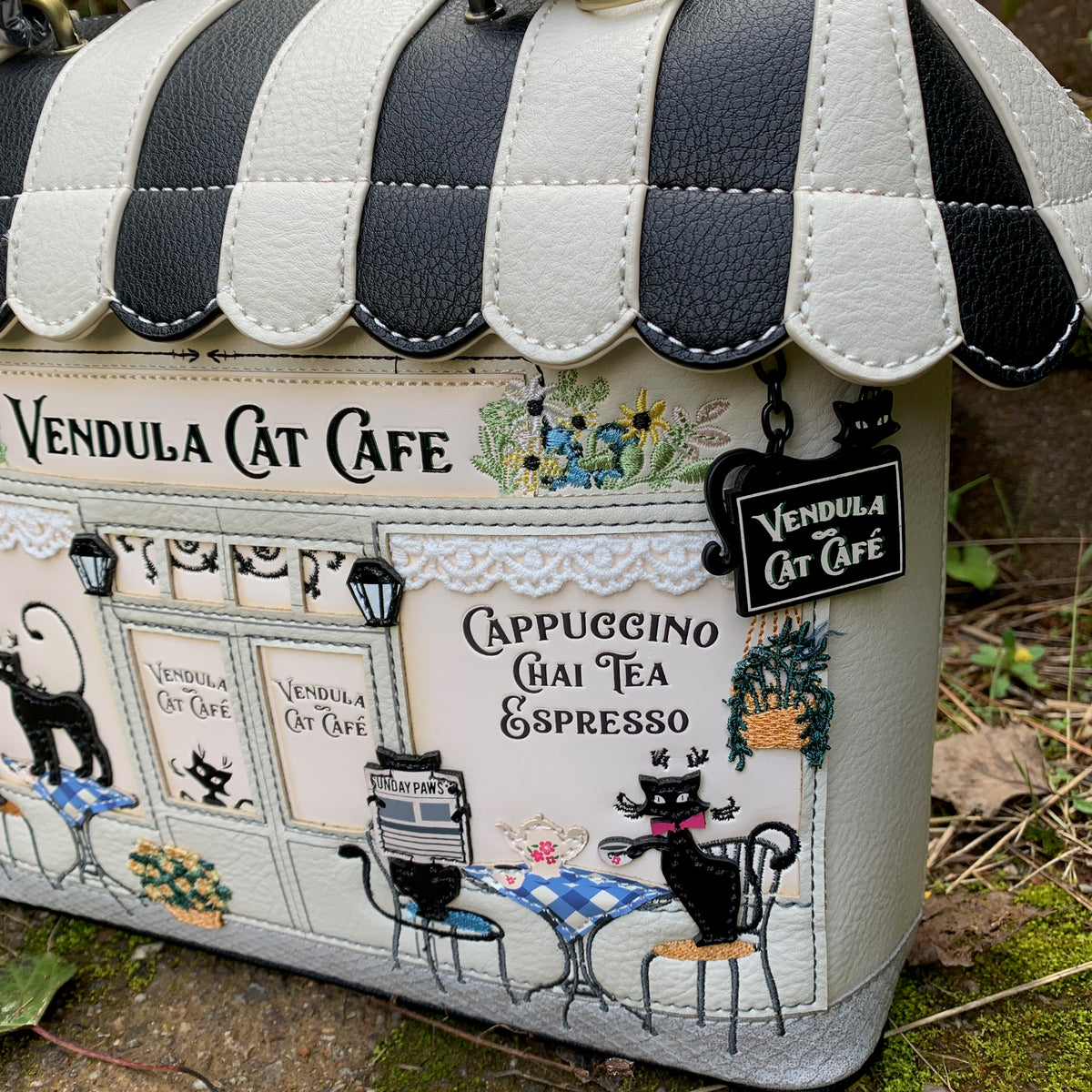 Vendula Black White Cat Cafe Grab Bag LAST ONE