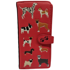 DOGS DOGS DOGS Large Zip Wallet