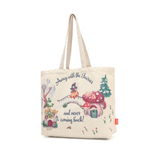 PRE ORDER - Fairy Village Snowflake Canvas Tote Bag - SEPT DELIVERY!