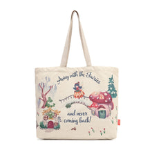 PRE ORDER - Fairy Village Snowflake Canvas Tote Bag - SEPT DELIVERY!