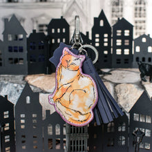 PRE ORDER - Cats In The City Orange Cat Key Charm - SEPT DELIVERY!