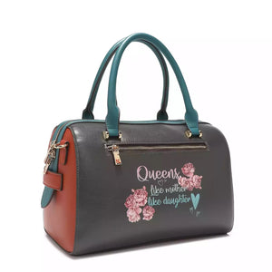 Double Queens Boston Handbag