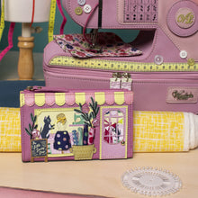 Sewing Shop - Raspberry Edition Compact Folding Wallet