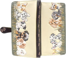 Puppy Love Beige Large Zip Wallet