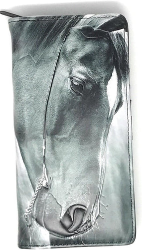 Horse Portrait Large Zip Wallet