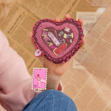 PRE ORDER - Sewing Box Scrapbook Heart Coin Purse - SEPT DELIVERY!