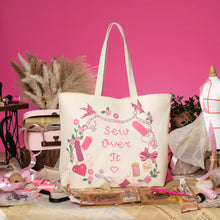 PRE ORDER - Sewing Box Scrapbook Canvas Tote Bag - SEPT DELIVERY!