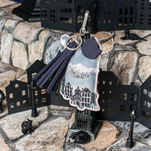 PRE ORDER - Cats In The City Grey Cat Key Charm - SEPT DELIVERY!