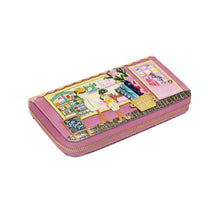 Sewing Shop - Raspberry Edition Large Ziparound Wallet