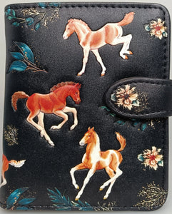 Horse Play Small Zip Wallet