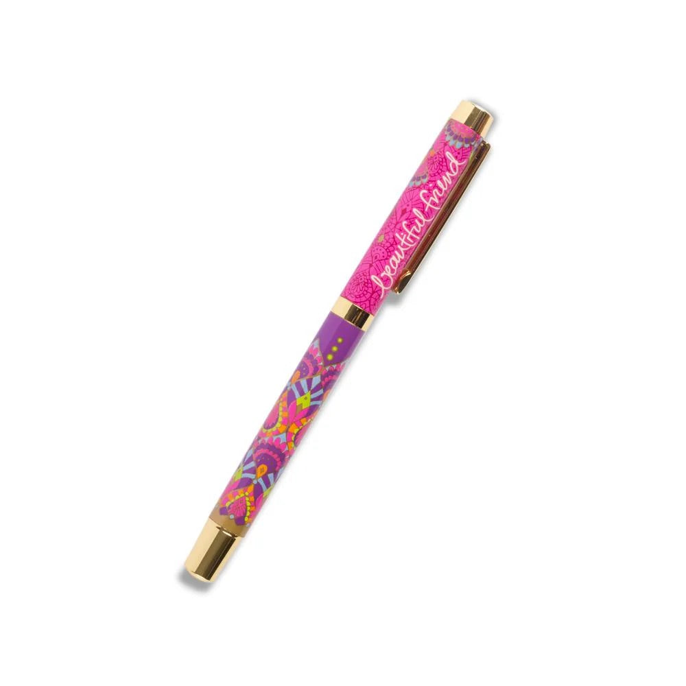 Beautiful Friend Rollerball Pen - Purple Ink