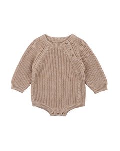 Oat Rib Knit Bodysuit