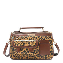 Lola Leopard Print Top Handle Crossbody Bag