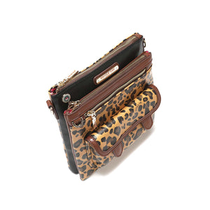 Lola Leopard Print Crossbody Bag