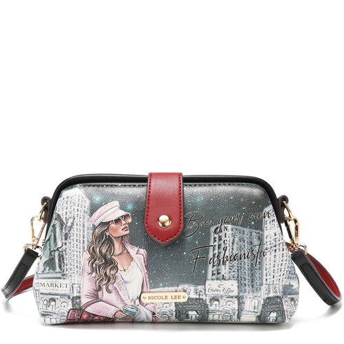 Studded Vegan Leather Bucket Bag, Women's Medium Drawstring Fashion Handbag  – Nicole Lee Online