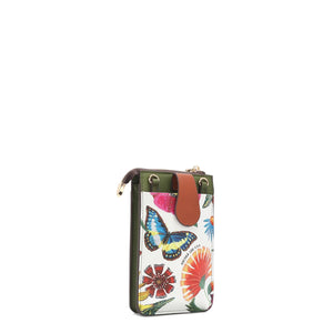 Kirra Phone Case Crossbody White Butter Flower Wallet PRT7503