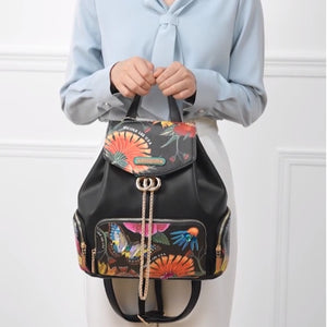 Nicole-Lee-Butter-Flower-Black-Backpack