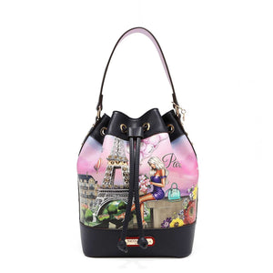 Emma Small Crossbody, Vegan Leather Woven Handbag, Classic Mini Bag - Multi  – Nicole Lee Online