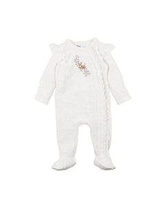 Margot Velour Zip onesie