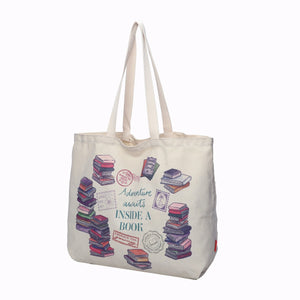 Vendula-London-Travelling-Library-Canvas-Tote-Bag