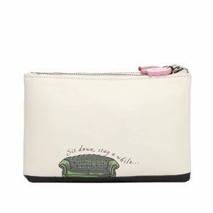 The Cats Ruffle Double Zipper Coin Purse - LAST ONE!
