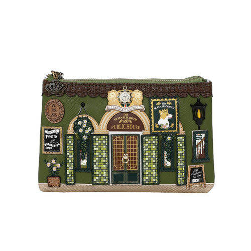 The Queen Elizabeth Pub Double Zipper Coin Purse - LAST ONE!
