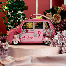 Pink Ribbon Foundation - London Cats & Corgis Floral Pink Taxi