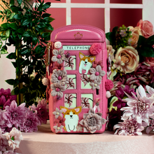 Pink Ribbon Foundation - London Cats & Corgis Floral Pink Telephone Box