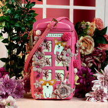 Pink Ribbon Foundation - London Cats & Corgis Floral Pink Telephone Box - LAST TWO!!