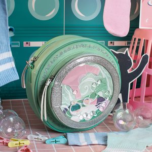 PRE ORDER Bubble Cats Laundromat Round Washer Backpack
