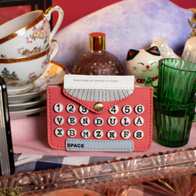 Vendula Vintage Rose Typewriter Accordion Card Wallet