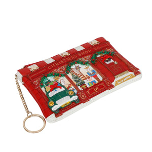 PRE - ORDER - No. 25 Mistletoe Lane Zipper Coin Purse