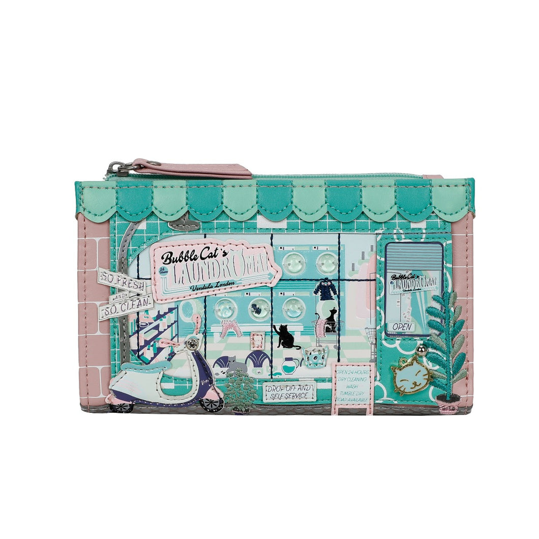 PRE ORDER Bubble Cats Laundromat - Compact Folding Wallet