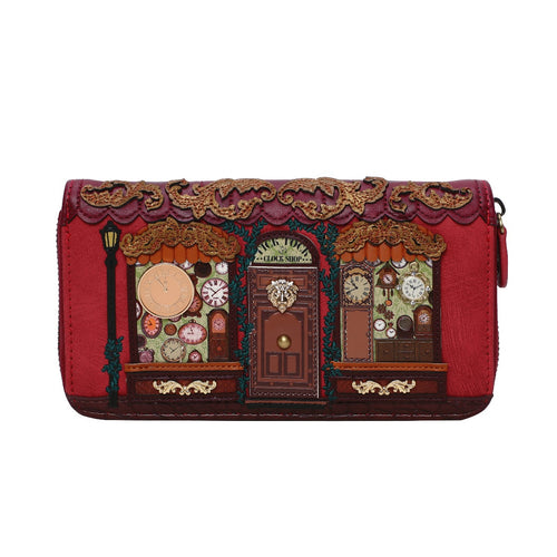 Vendula-London-Tick-Tock-Clock-Shop-Large-Zip-Wallet