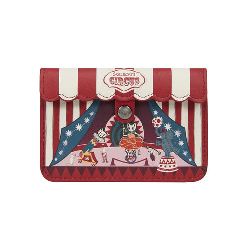 Skelecat's Travelling Ghost Circus Accordion Card wallet