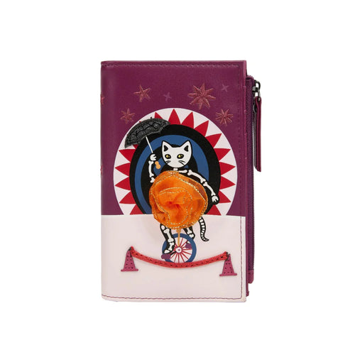 Skelecat's Travelling Ghost Circus Compact Folding Wallet