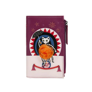 Skelecat's Travelling Ghost Circus Compact Folding Wallet
