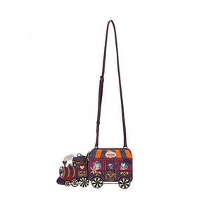 Skelecat's Travelling Ghost Circus Train Charm Bag