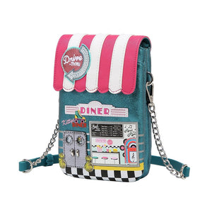 Kitty's Diner Phone Pouch Bag