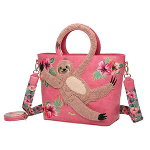 Animal Park - Sloane Sloth Cut Out Handle Tote