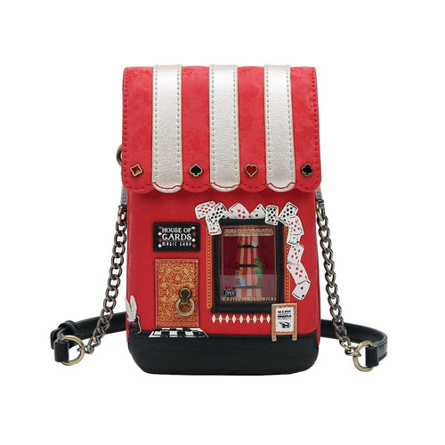 House Of Cards Magic Shop Phone Pouch Bag