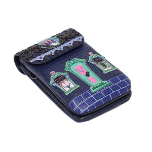 Cat Dracula's Haunted House Phone Pouch Bag