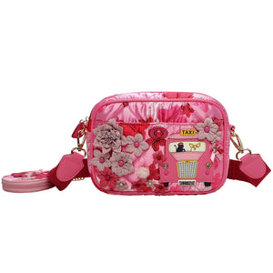 PRE-ORDER -  Pink Ribbon Foundation - London Cats & Corgis Floral Camera Bag Camera Bag