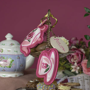 Perfectly Pink Afternoon Tea Bus Key Charm