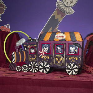 Skelecat's Travelling Ghost Circus Train Charm Bag