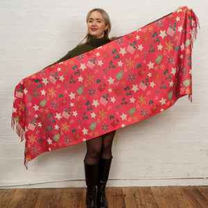 25 Mistletoe Lane Rectangular Scarf