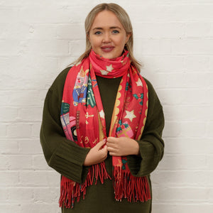 25 Mistletoe Lane Rectangular Scarf