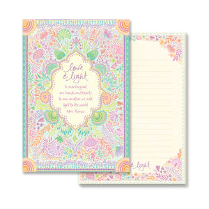 A5 Lined Writing Pad - Love & Light