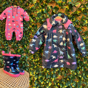 Dinosaur Navy Colour Changing Raincoat