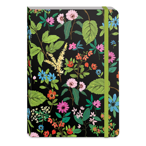 Full Bloom Black Softcover Notebook